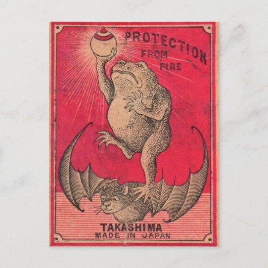 Vintage grafische Postkarte (Vorderseite)