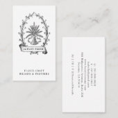 Vintage Grain Sack Brot Bakery Business Card Visitenkarte (Vorne/Hinten)