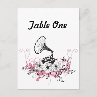 Vintage Grammophon Postkarte