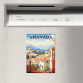 Vintage Granada Alhambra Spanien Reise Magnet (In Situ (Geschirrspüler))