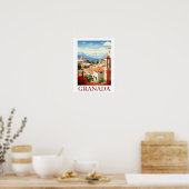 Vintage Granada Alhambra Spanien Reise Poster (Küche)