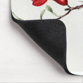 Vintage Granatapfeldarstellung Mousepad (Ecke)