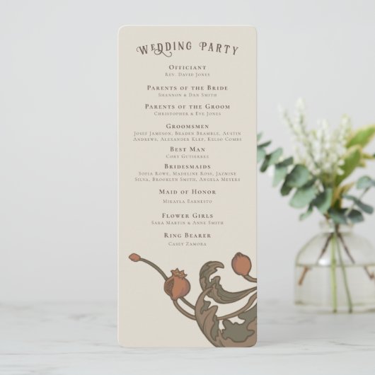 Vintage Granatfächer Programm (Stehend Vorderseite)