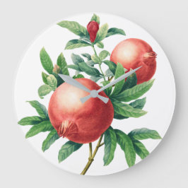 Vintage Granatfruchtzweigung Große Wanduhr