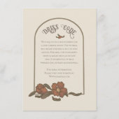 Vintage Granatschlusskarte Begleitkarte (Rückseite)