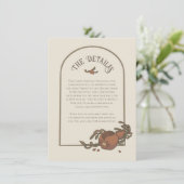 Vintage Granatschlusskarte Begleitkarte (Stehend Vorderseite)