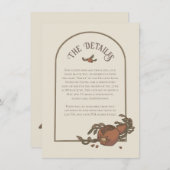 Vintage Granatschlusskarte Begleitkarte (Vorne/Hinten)