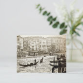 VINTAGE GRAND CANAL Postkarte (Stehend Vorderseite)