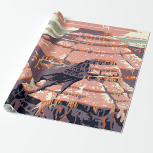 Vintage Grand Canyon National Park WPA Poster Art  Geschenkpapier