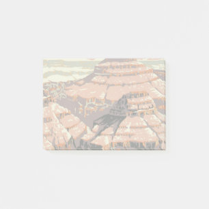 Vintage Grand Canyon National Park WPA Poster Art  Post-it Klebezettel