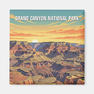 Vintage Grand Canyon Nationalpark Magnet