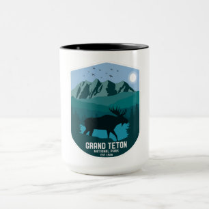 Vintage Grand Teton National Park Berg Elch Tasse
