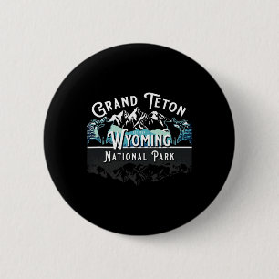Vintage Grand Teton National Park Wyoming USA Ein Button
