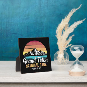 Vintage Grand Teton National Park Wyoming USA– Fotoplatte