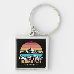 Vintage Grand Teton National Park Wyoming USA– Schlüsselanhänger