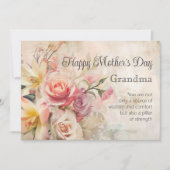 Vintage Grandma-Muttertagskarte Feiertagskarte (Vorderseite)