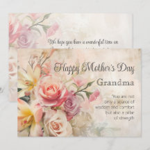 Vintage Grandma-Muttertagskarte