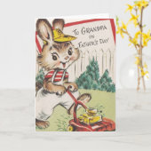 Vintage Grandpa-Vatertagskarte Karte (Gelbe Blume)