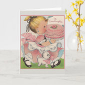 Vintage Grandtochter Geburtstagskarte Karte (Gelbe Blume)