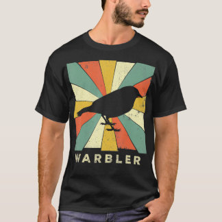 Vintage Grasmücke Vogelliebhaber Retro-Stil Tier T-Shirt