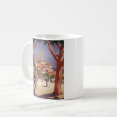 Vintage Grasse Sommer Kunst Kaffeetasse (Vorderseite Links)