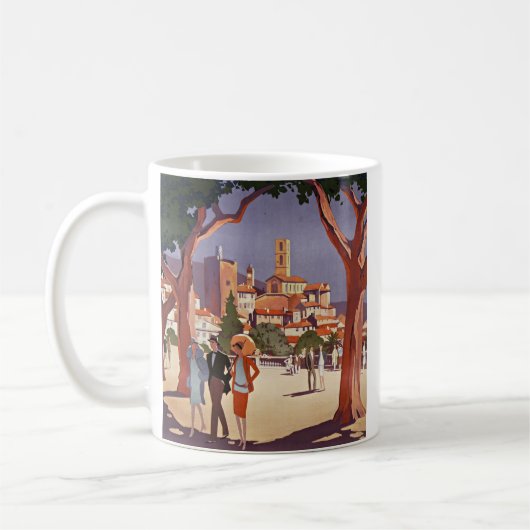 Vintage Grasse Sommer Kunst Kaffeetasse (Links)