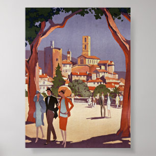 Vintage Grasse Sommer Kunst Poster