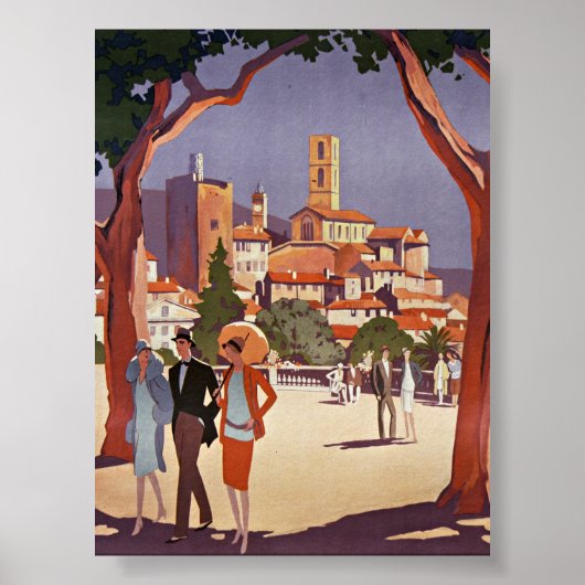 Vintage Grasse Sommer Kunst Poster (Vorne)