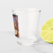 Vintage Grasse Sommer Kunst Schnapsglas (Rechts)