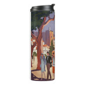 Vintage Grasse Sommer Kunst Thermosbecher (Nach links gedreht)