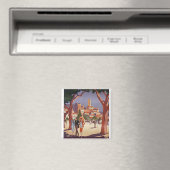 Vintage Grasse Sommerkunst Magnet (In Situ (Geschirrspüler))