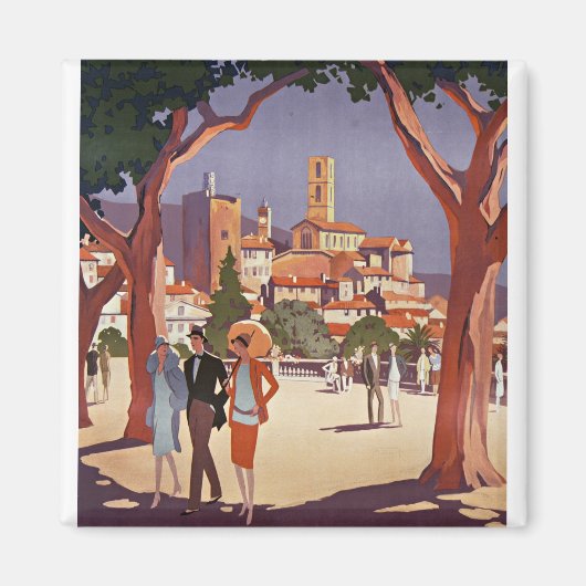 Vintage Grasse Sommerkunst Magnet (Vorne)