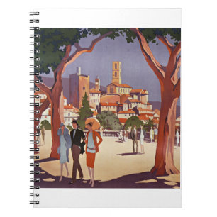 Vintage Grasse Sommerkunst Notizblock