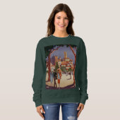 Vintage Grasse Sommerkunst Sweatshirt (Vorne ganz)