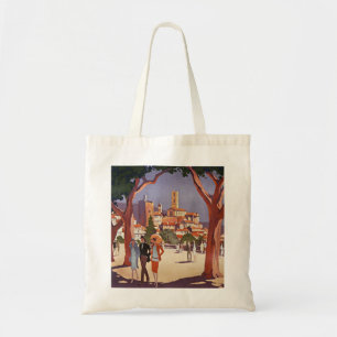 Vintage Grasse Sommerkunst Tragetasche