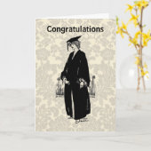 Vintage Gratulationskarte Karte (Gelbe Blume)