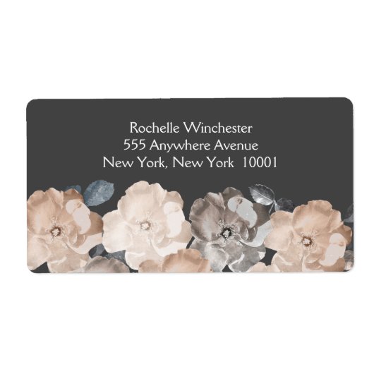 Vintage graue Rose Hochzeitsplatten (Vorne)