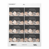 Vintage graue Rose Hochzeitsplatten (Vorne)
