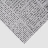 Vintage graue Zeitung Seidenpapier (Ausschnitt)