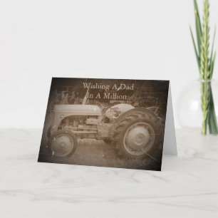 Vintage grauer Massey-Fergison-Traktor, Foto in Se Karte