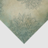 Vintage graugraue Blume Seidenpapier (Ausschnitt)