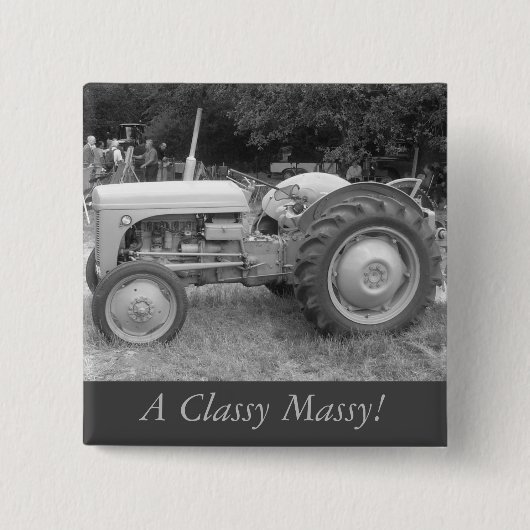 Vintage Grauschnecke Button (Vorderseite)