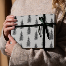 Vintage Grauschnickschnack-Weihnachten Geschenkpapier