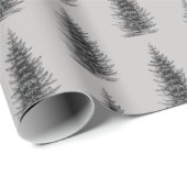 Vintage Grauschnickschnack-Weihnachten Geschenkpapier (Rolleneckpunkt)