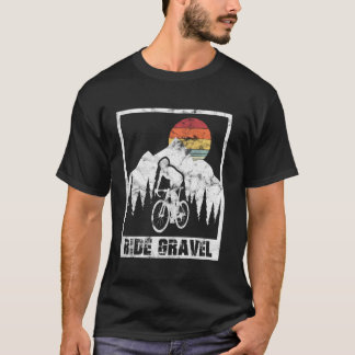 Vintage Gravel Bike Road Bike Ride Gravel Cyclocro T-Shirt