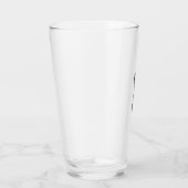 Vintage gravierte Giraffe mit Brille Design_1 Glas (Rechts)