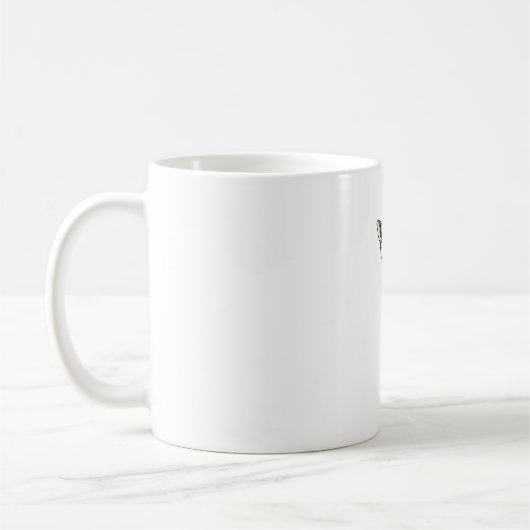 Vintage gravierte Giraffe mit Brille Design_1 Kaffeetasse (Links)