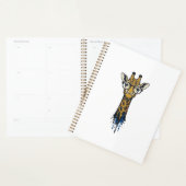 Vintage gravierte Giraffe mit Brille Design_1 Planer (Anzeige)