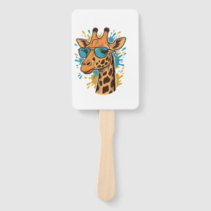 Vintage graviertes cooles Giraffen-Sonnenbrillen-S Fächer