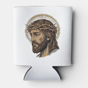 Vintage graviertes Crown of Thorns Portrait-Shirt_ Dosenkühler